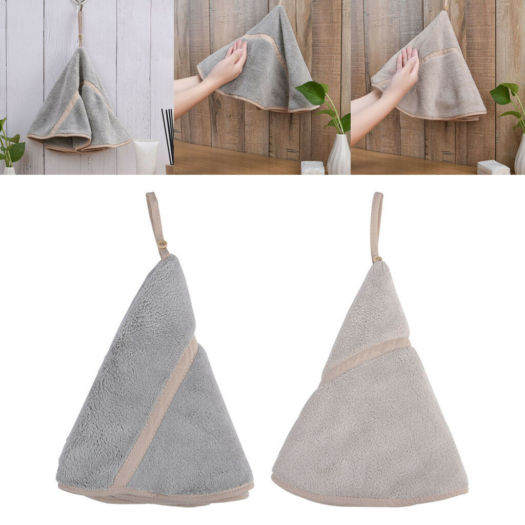 2x Hand Bath Face Towel Soft Skin-friendly Wash Cloth Hanky Water Absorbing
