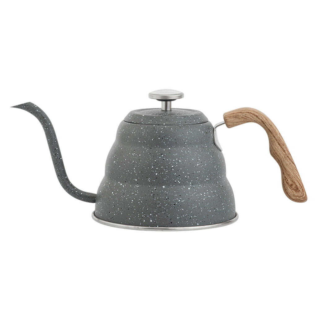Hand Brewed Tea Kettle with Thermometer European Style Coffee Pot 500ml