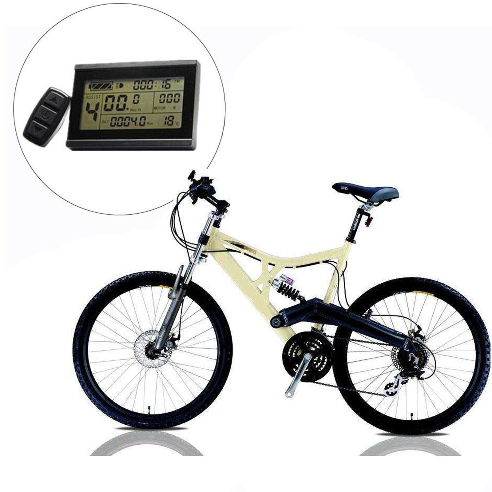 Risunmotor 24V/36V/48V LCD3 Display Control Meter Ebike Mountain Bike Universal