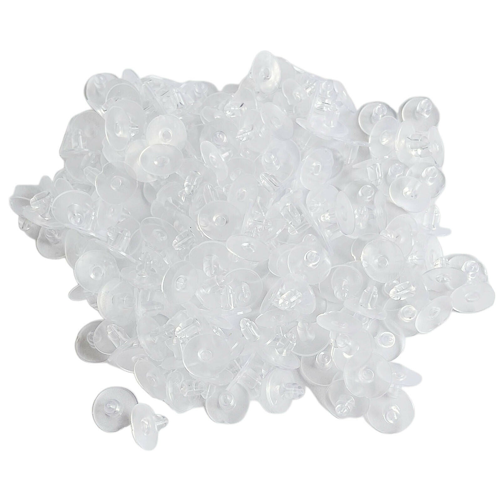 700Pcs Silicone Earring Backs Backings Soft Safety Backstops Stopper Earring