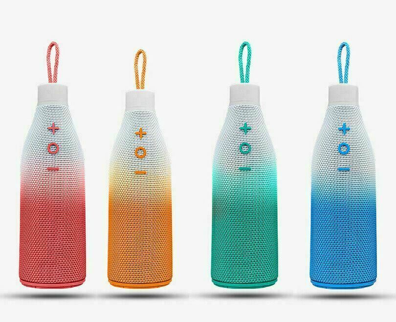 Portable Bottle Speakers Wireless Bluetooth With V4.2 Stereo Bass Loud Sound