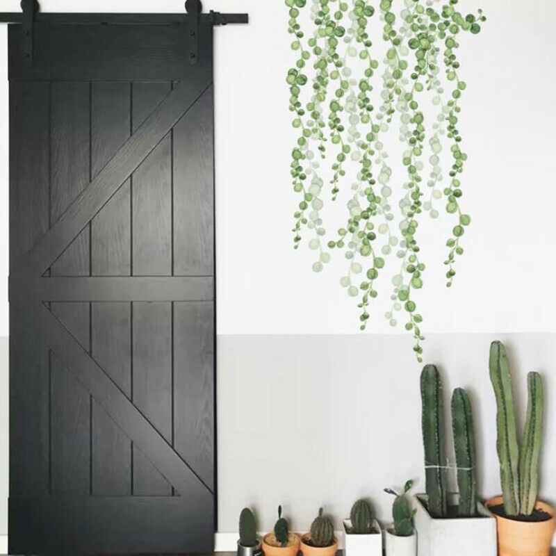 Plants Green Leaves Living Room Bedroom Decor Wall Stickers Diy Wall Door DeBDD
