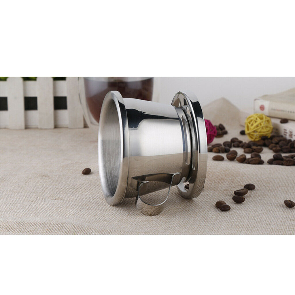 Stainless Steel Coffee Filter with Holder And Handle