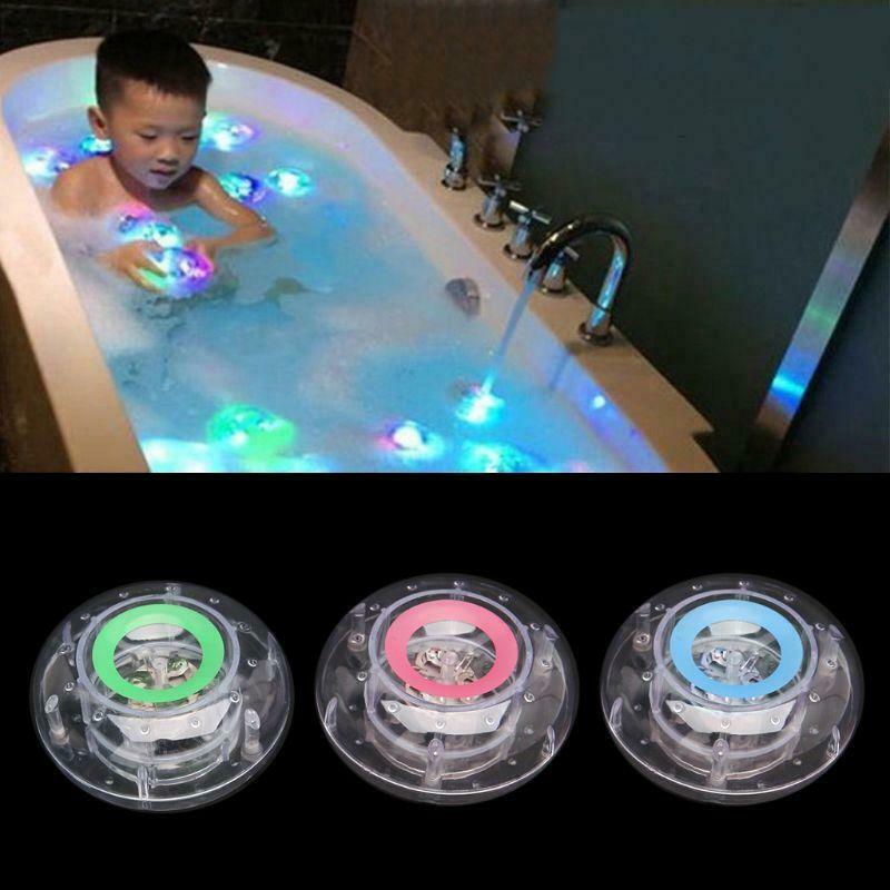 Bathroom LED Light Kids Color Changing Ball Toys Waterproof In Tub Bath Time Fun
