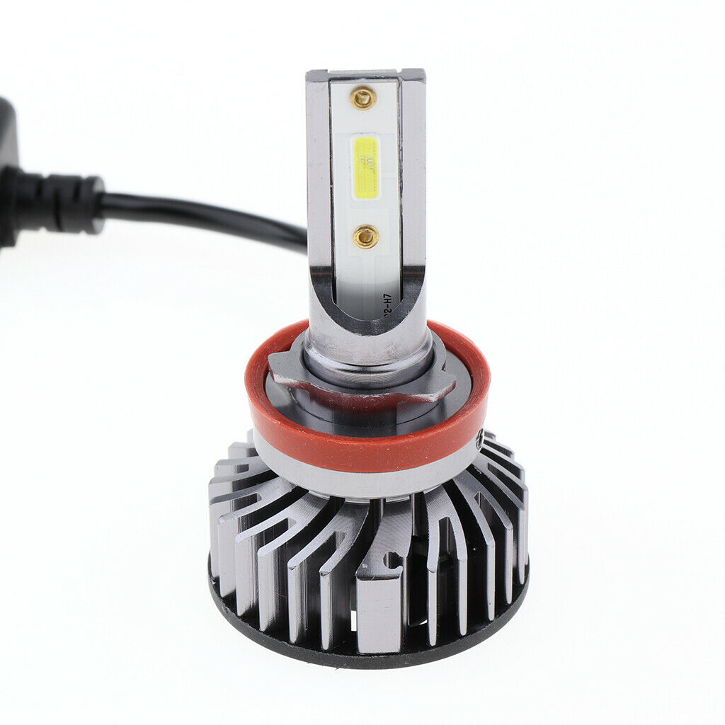 2PCS 8000LM H11 30W 6500K LED Xenon White Headlight Bulbs High/Low Beam