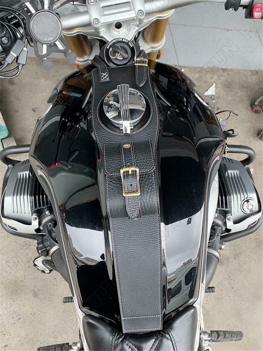 Black Saddle Bag Fuel Tank Saddle Bag For 2014-2021 BMW R NINE T High Quality