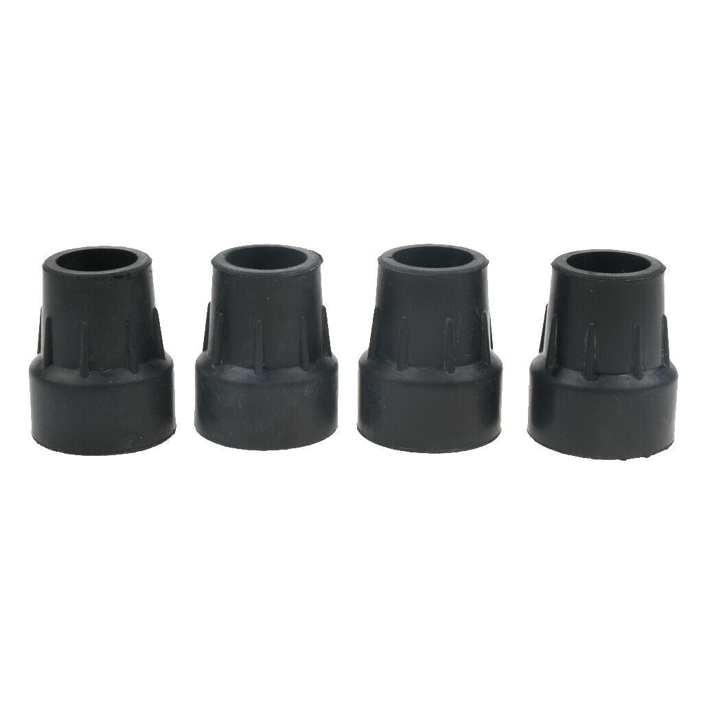 4pcs 25mm Rubber Trekking Pole   Walking Stick Ferrule Non-slip Foot Cover