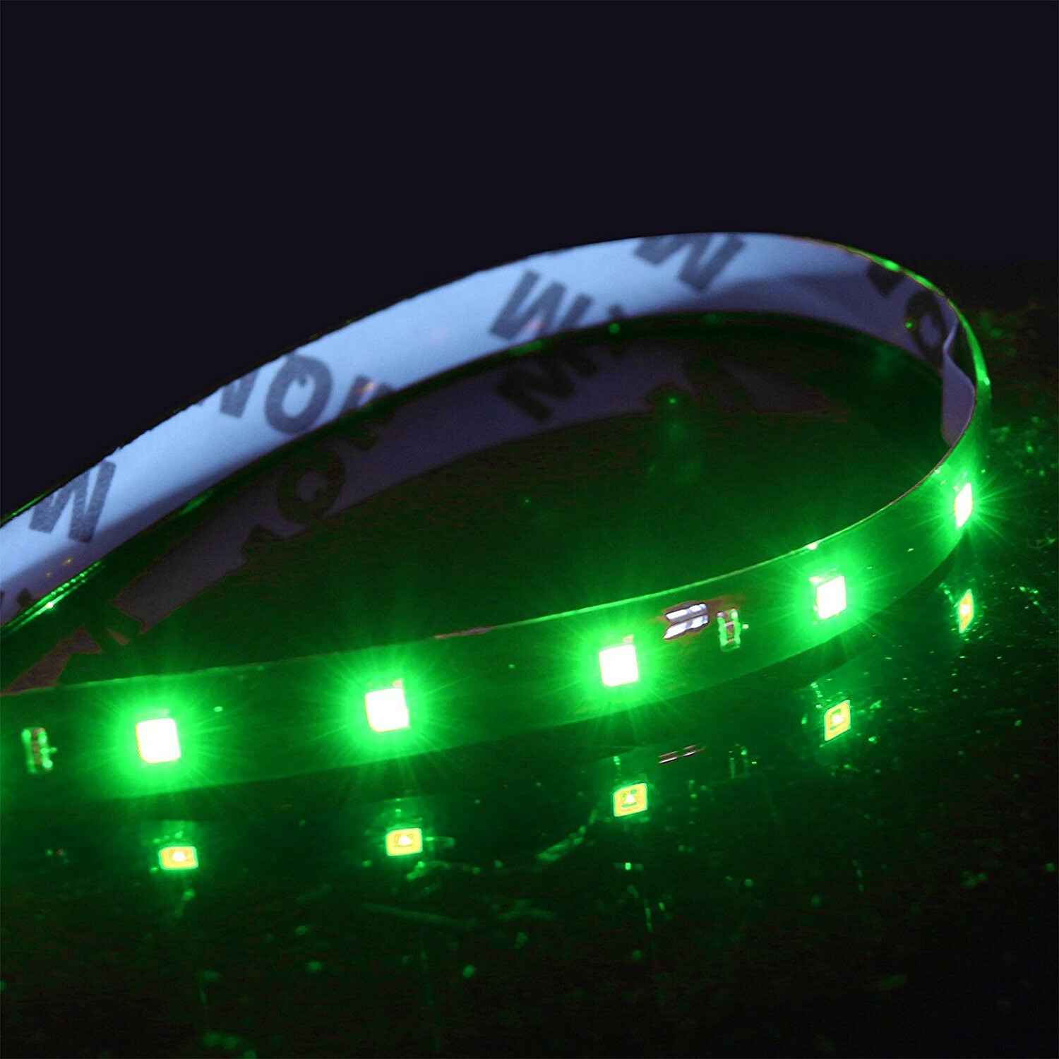 8Pcs/Lot 12V 15 LED 30cm Car Motor Vehicle Flexible Waterproof Strip Light Green