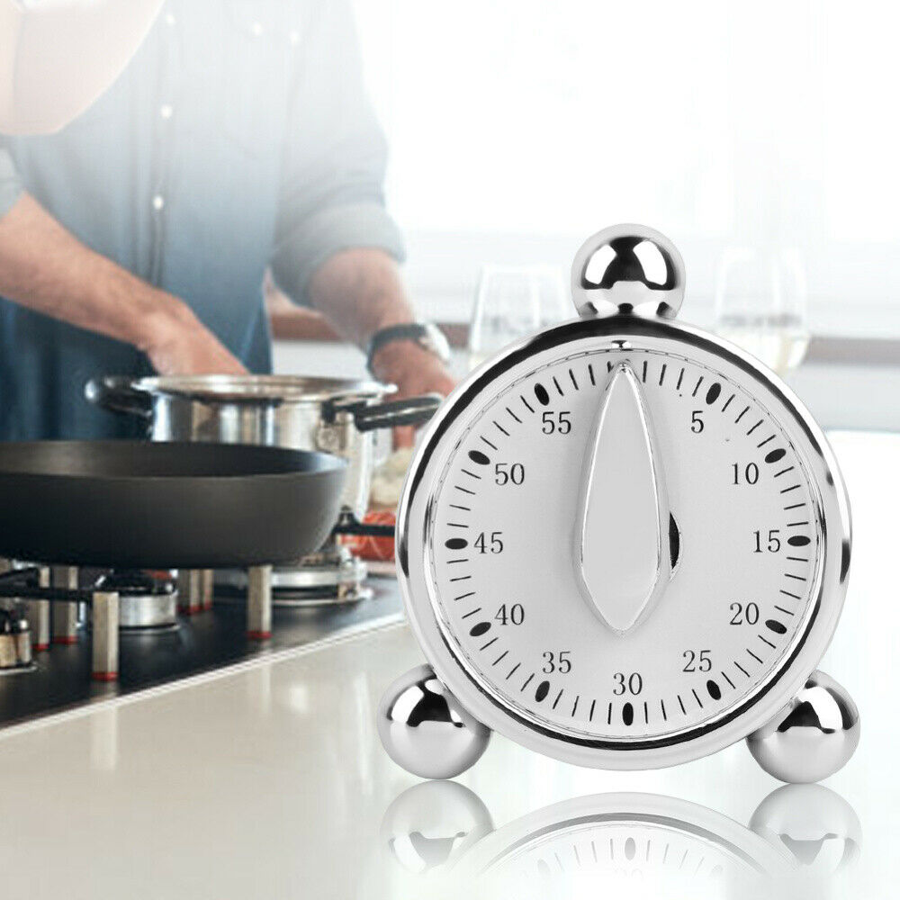 Portable 60 minutes Kitchen Mechanical Timer Cooking Reminders Alarm Clock NEW
