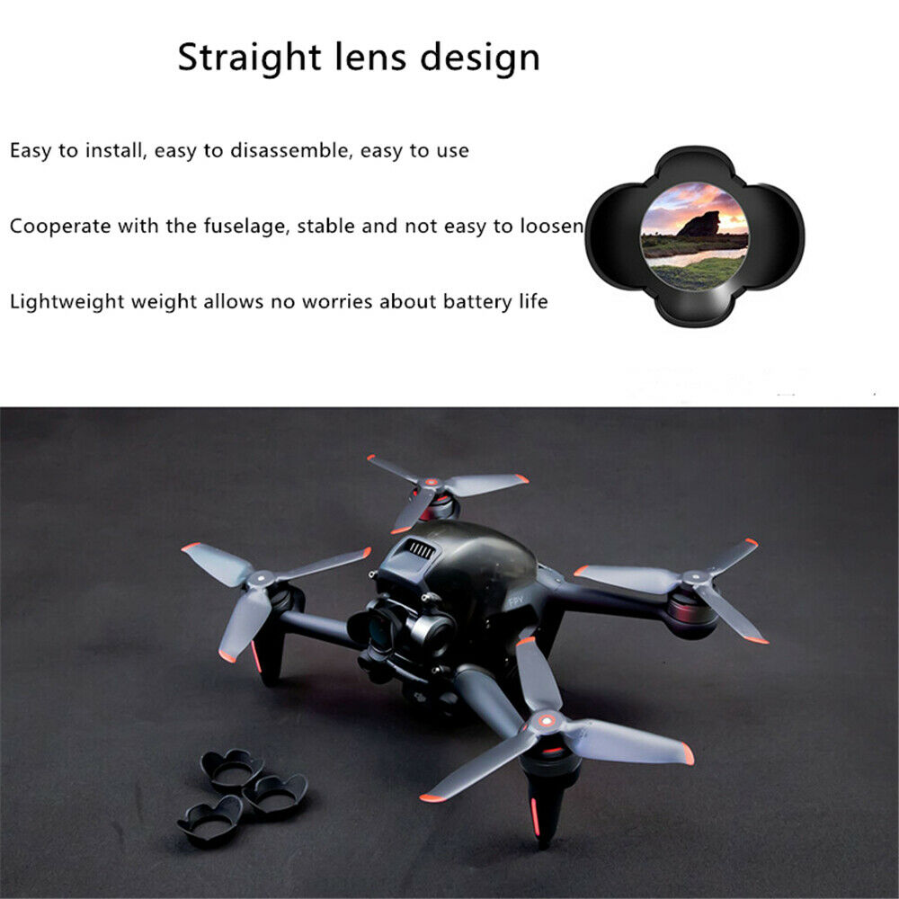 For DJI FPV Combo Sunshade Anti-glare Lens Cover Gimbal Protective Lens