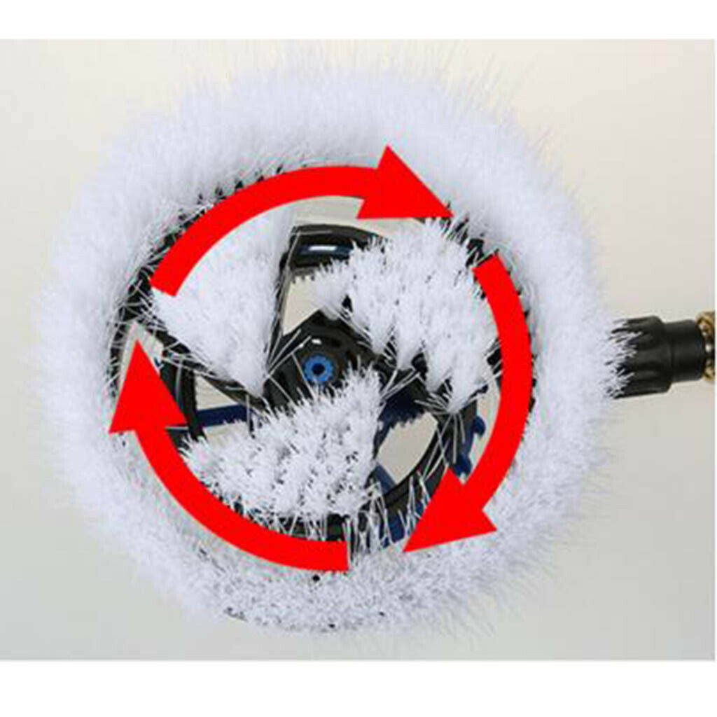 Car Wash Rotary Brush Kit 1/4'' Connect for Cleaning Glass/Wood Floor/Window