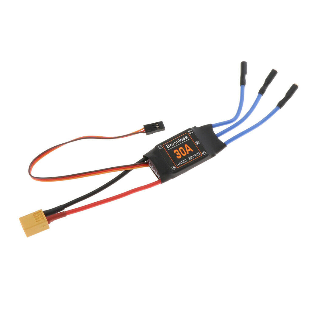 30A Brushless BEC Motor 3.5mm Banana Head RC FPV Drone Toys Accessories