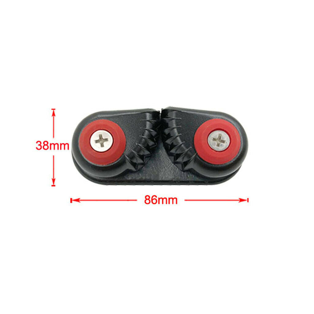 2 Boat Marine Boat Nock Clamp Sheet Clamp Cam Cleat Clamp for 15mm ropes