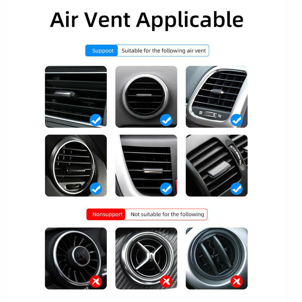Universal Cell Phone Bracket Magnetic Holder Hands Free for Auto Air Vent