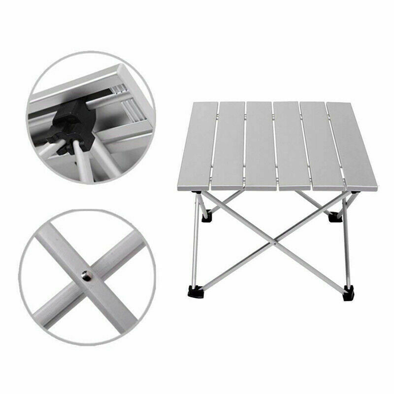 Aluminum Portable Camping Folding Table Outdoor Picnic Beach BBQ Garden Fishing
