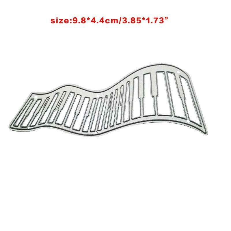 Creative Wavy Piano Keys Carbon Steel Cutting Dies DIY Scrapbooking Photo Album