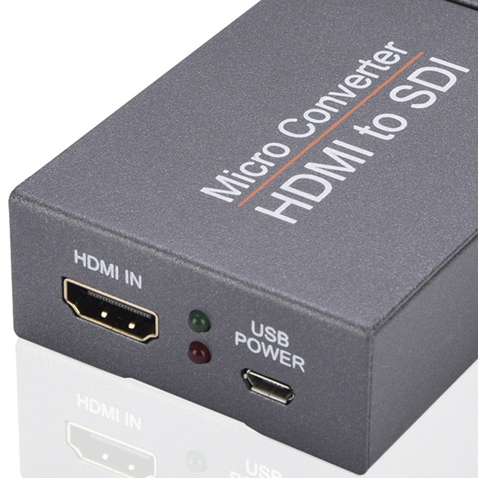 1080P HDMI to SDI Converter Audio Embedder Support 3G-SDI for Camera Gray