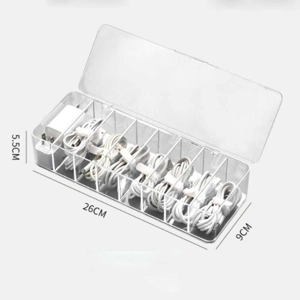 Cable Storage Box Power Strip Wire Case Anti Dust Charger Socket Organizer