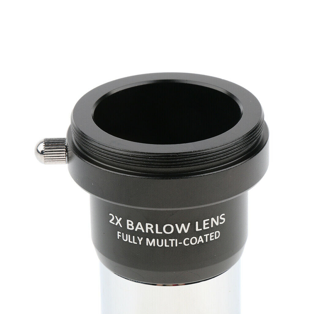 1.25”(31.7mm) 2X Magnification Barlow Lens Metal for Telescope Eyepieces