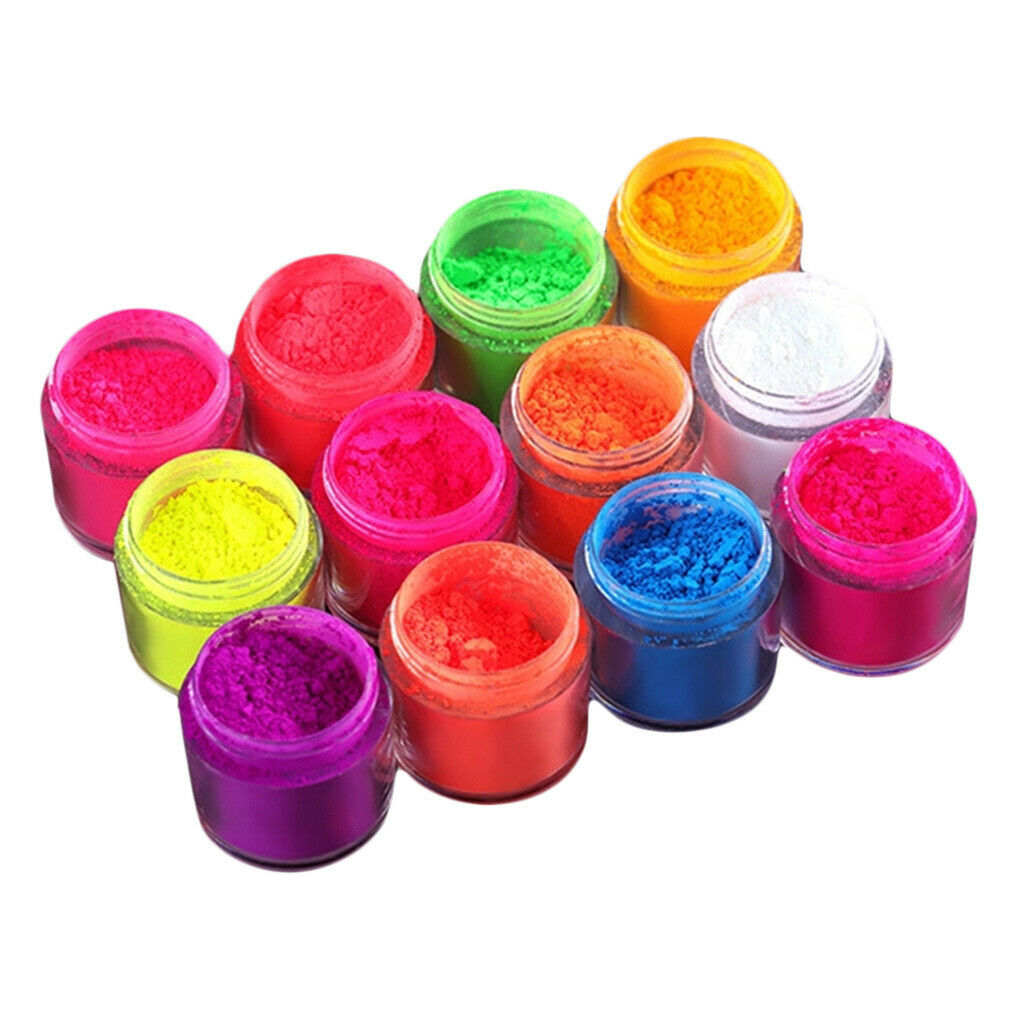 Halloween Party Luminous Nail Powder DIY Acrylic Tips Decoration Powder