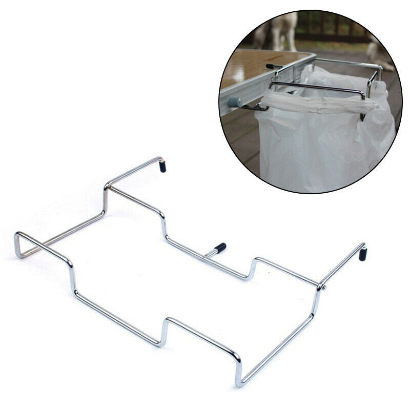 Door Garbage Trash Bag Towel Can Rack Holder Kitchen Tool BBQ Camping Outdoor SJ