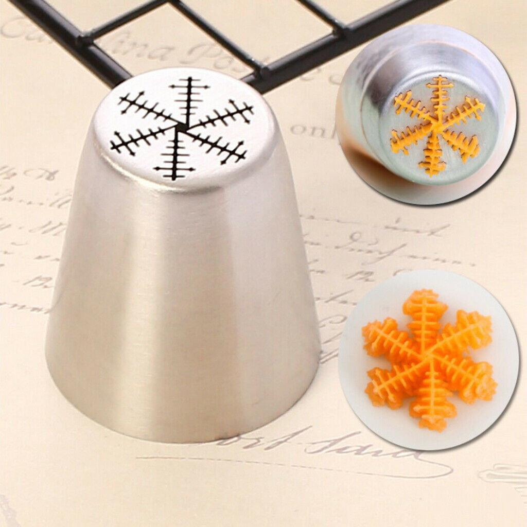 12 Pieces Christmas Icing Piping Nozzle Dispenser Set Stainless Steel Tools