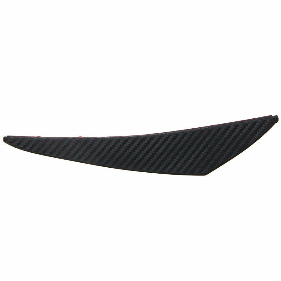 6Pcs Carbon Fiber Look Car Front Bumper Fins Spoiler Wing Lip Splitter Universal