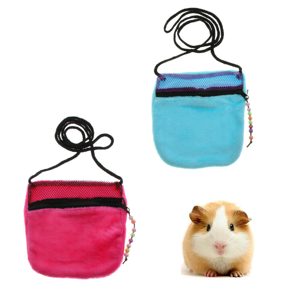 Small Animals Outdoor Travel Bag Hamster Sleep Bunting Comfortable Pink