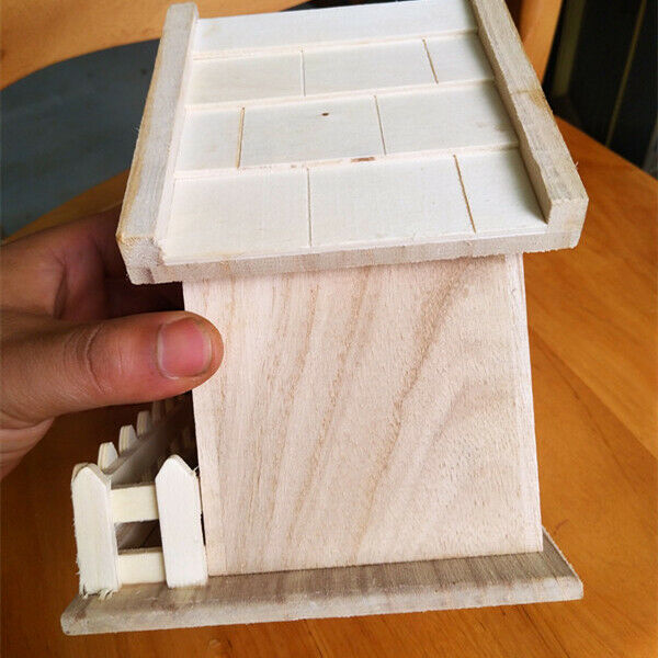 Bird House Birds Box Bird Nest Outdoors Wooden Bird House Hanging Bird Nest E2N2
