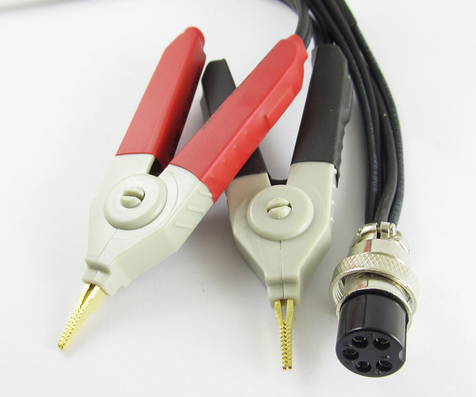 1set 16mm 5pin XLR DIN Jack Female Socket to Kelvin Clip 4 Wires LCR Teset Cable