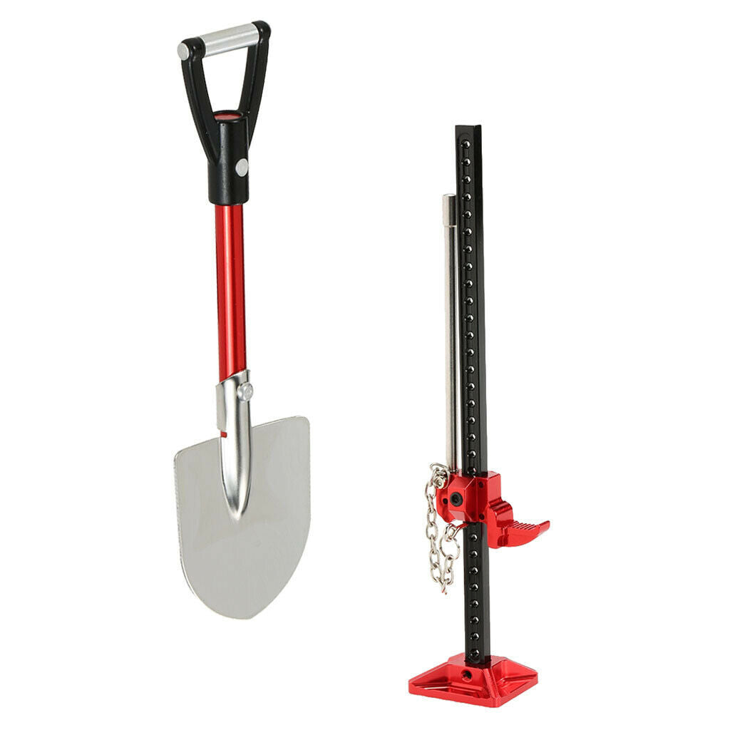 Quality   Metal   Hi - Lift      &  Shovel   for   1 / 10   Axial   SCX10