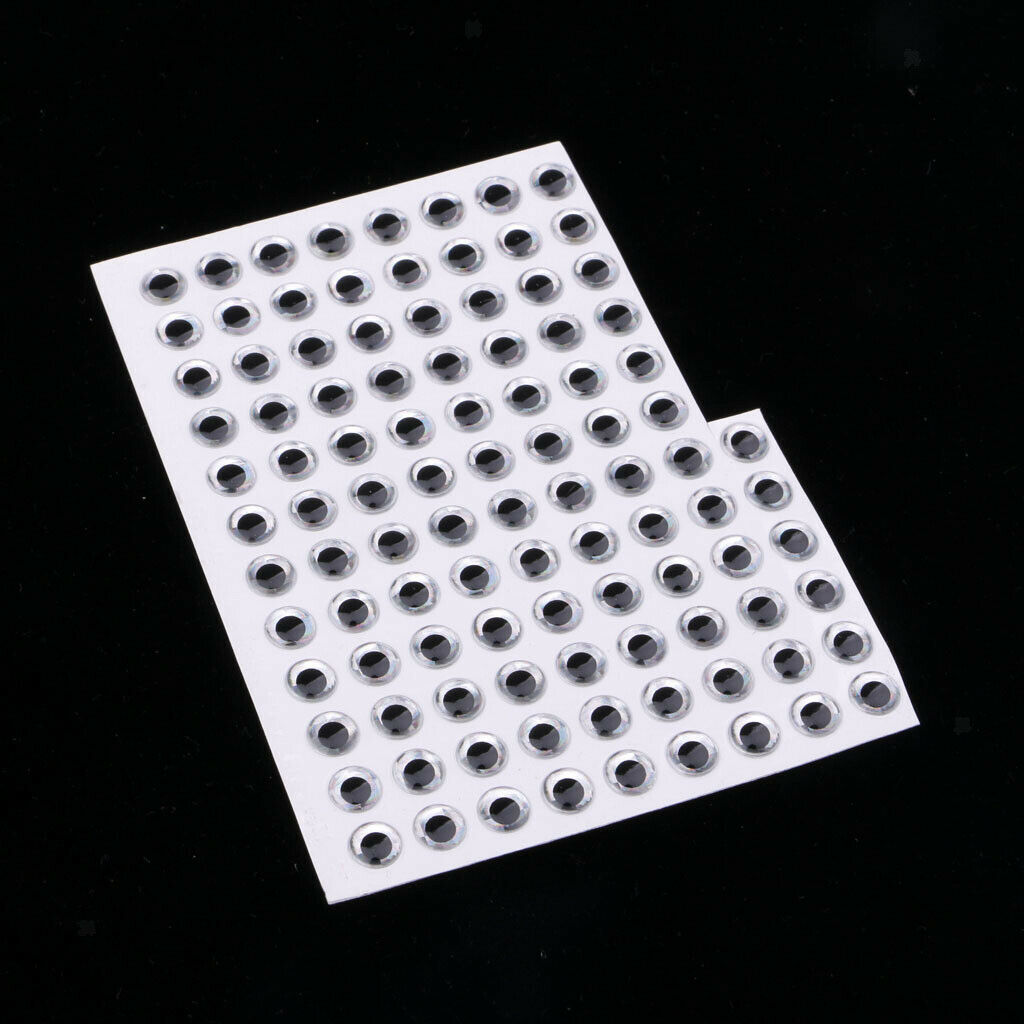 100 Pieces DIY Fishing Lure Eyes for Freshwater And Saltwater Fishing