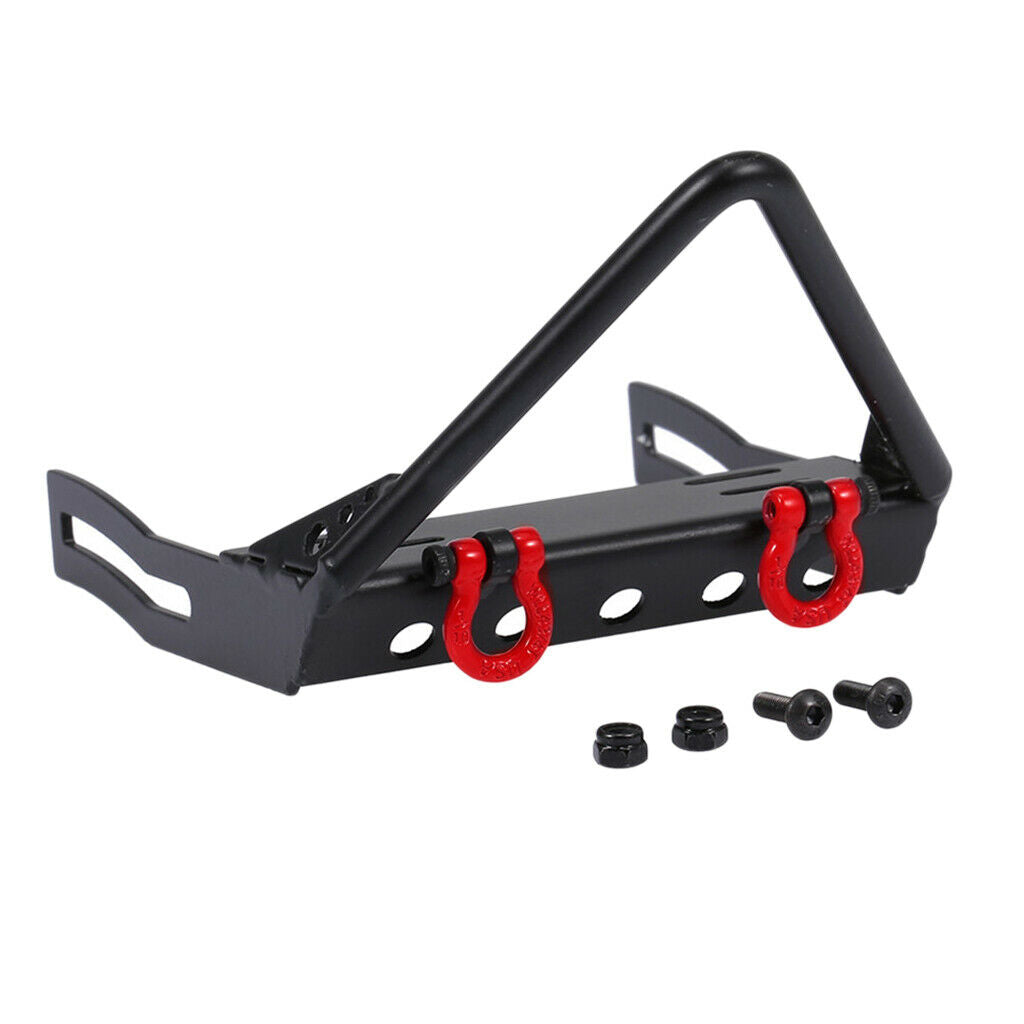 Upgrade Bumper Triangle Front Bull Bar W/ Shackles For  Axial SCX10
