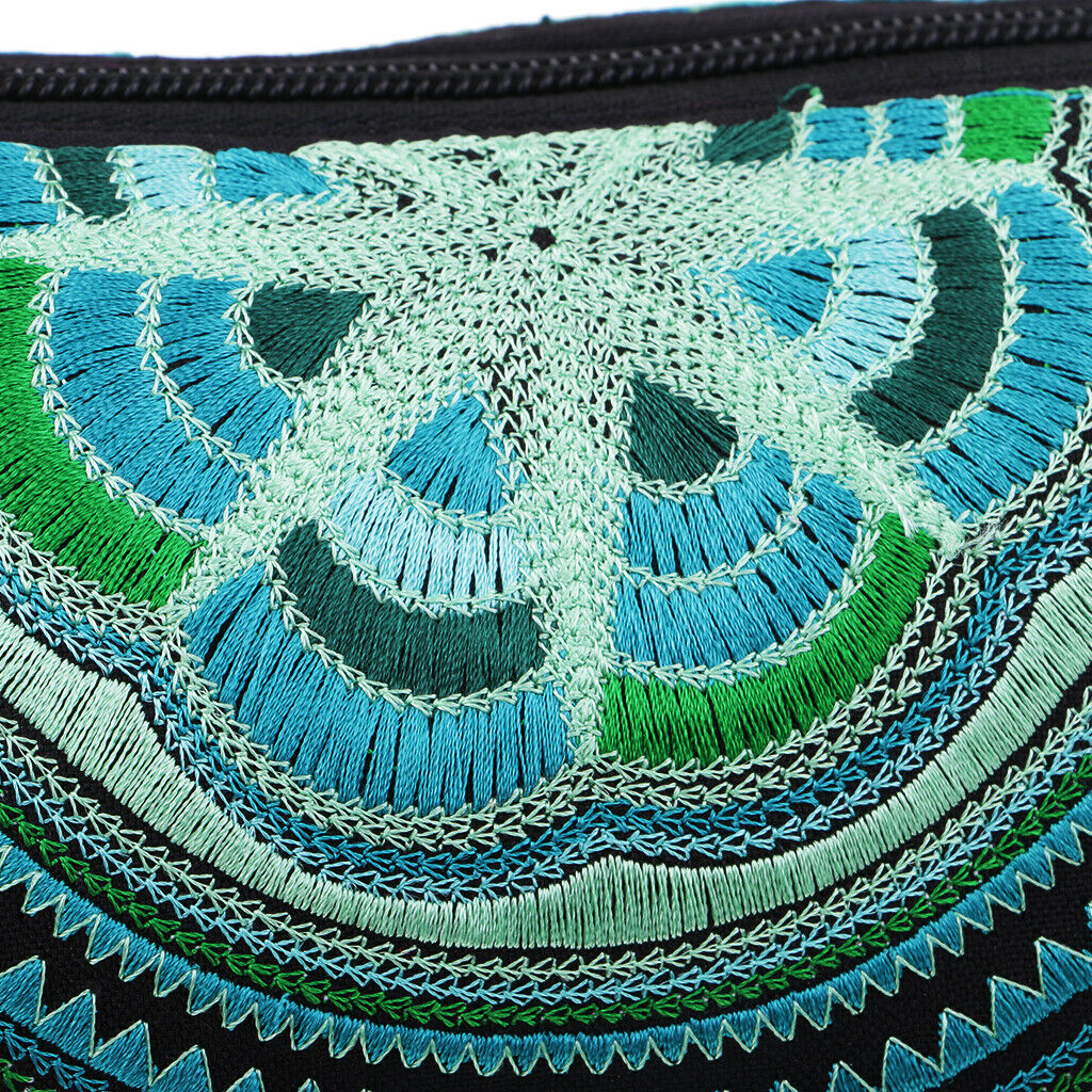 Chinese Style Bag Embroidery Flowers Ethnic Canvas Handmade Shoulder Bag #3