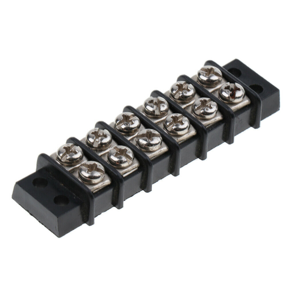 Marine Auto RV 30A 6 Boat Double Screw Terminal Circuit Power Block