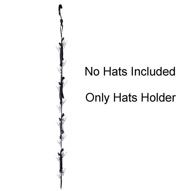 Cap Rack Holder 16 Baseball Cap Organizer Storage Closet Hanger Door Hat Rack K8