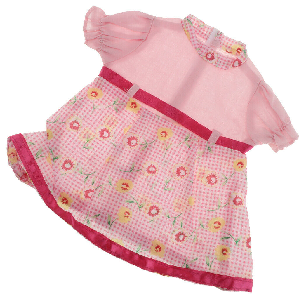 Cute Princess Floral Skirt for 18inch Dress Up Accessory Pink