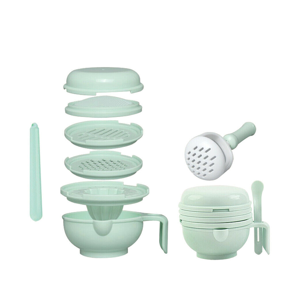 Baby Kids Grinding Bowls Learn Dishes Handmade Grinding Tool Food Fruit
