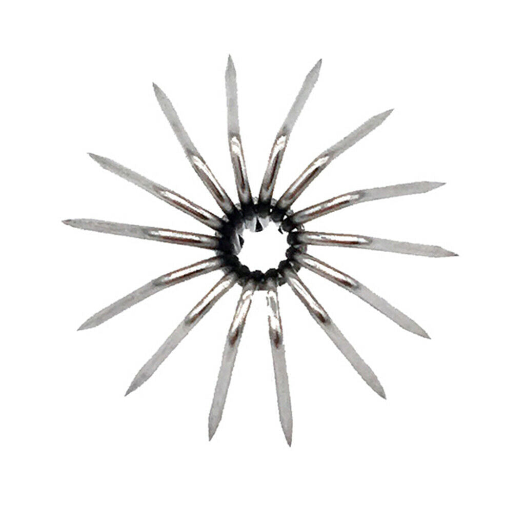 20pcs 12points 14points Shrimp Nickel Squid Hooks 1.9cm