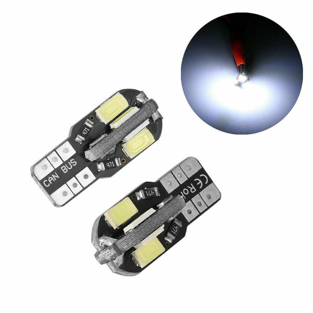 20Pcs T10 White 5730 8SMD LED 12V Car Side Wedge Light White Lamp Bulb Car Style