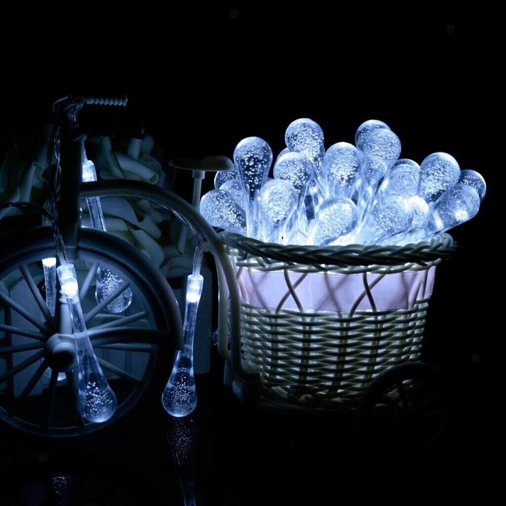 Solar LED String Fariy Light Christmas Festive Decors IP44Waterproof White
