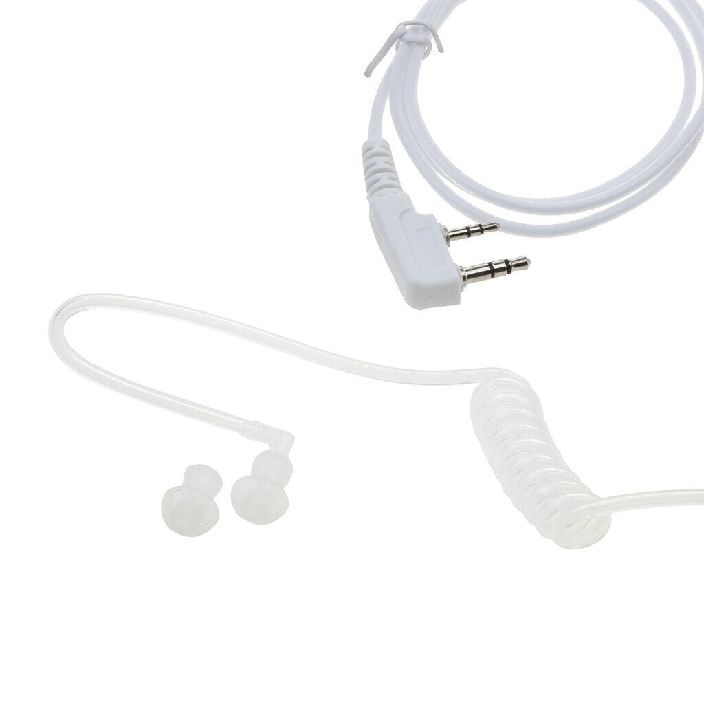 2 Piece Covert Air Acoustic Tube Earpiece Earphone for Baofeng 2 Pin Radio