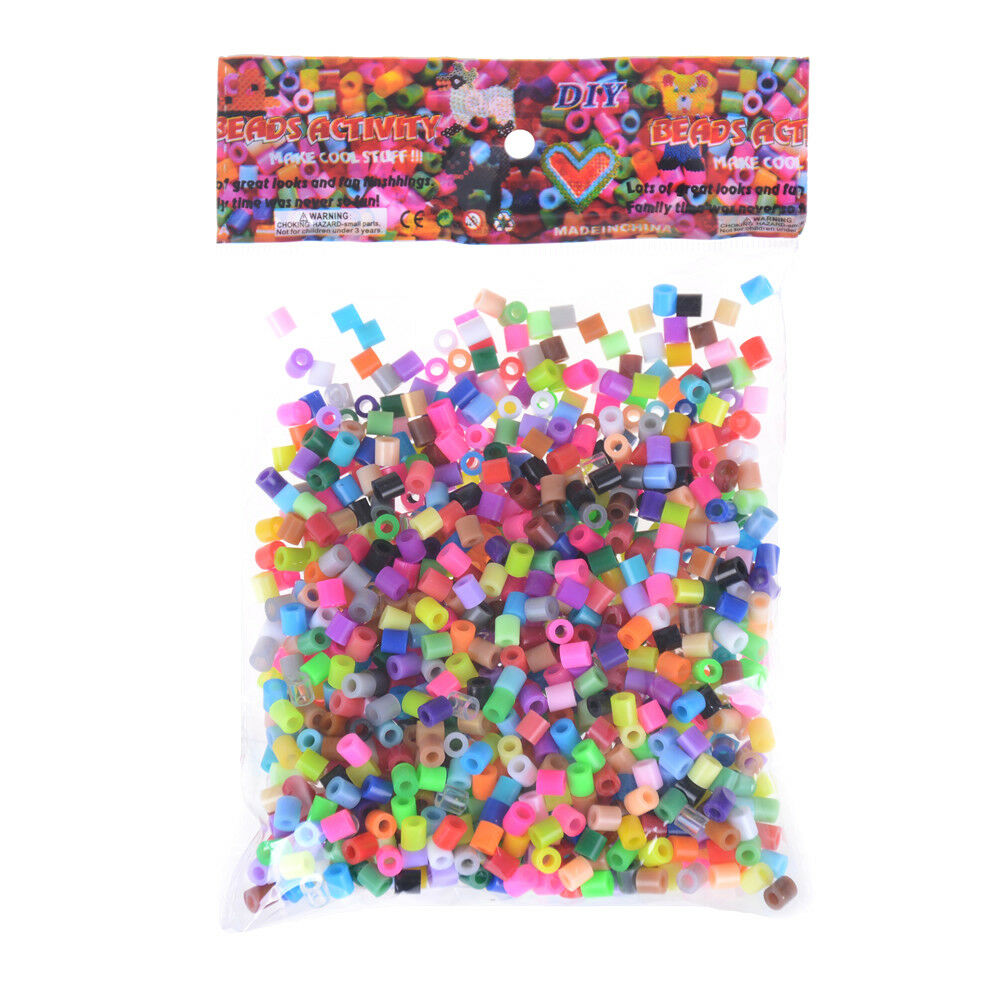 1000Pcs/Bag 5mm Hama Beads Perler Beads Kids Education DIY Toys Mixed Color DD