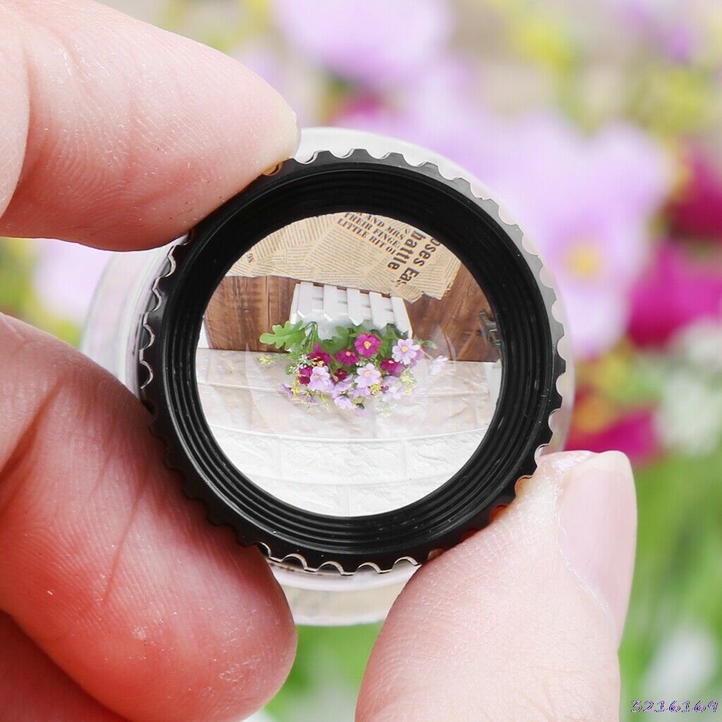 Portable Black 15X Monocular Magnifying Glass Loupe Lens Eye Magnifier Jeweler ^