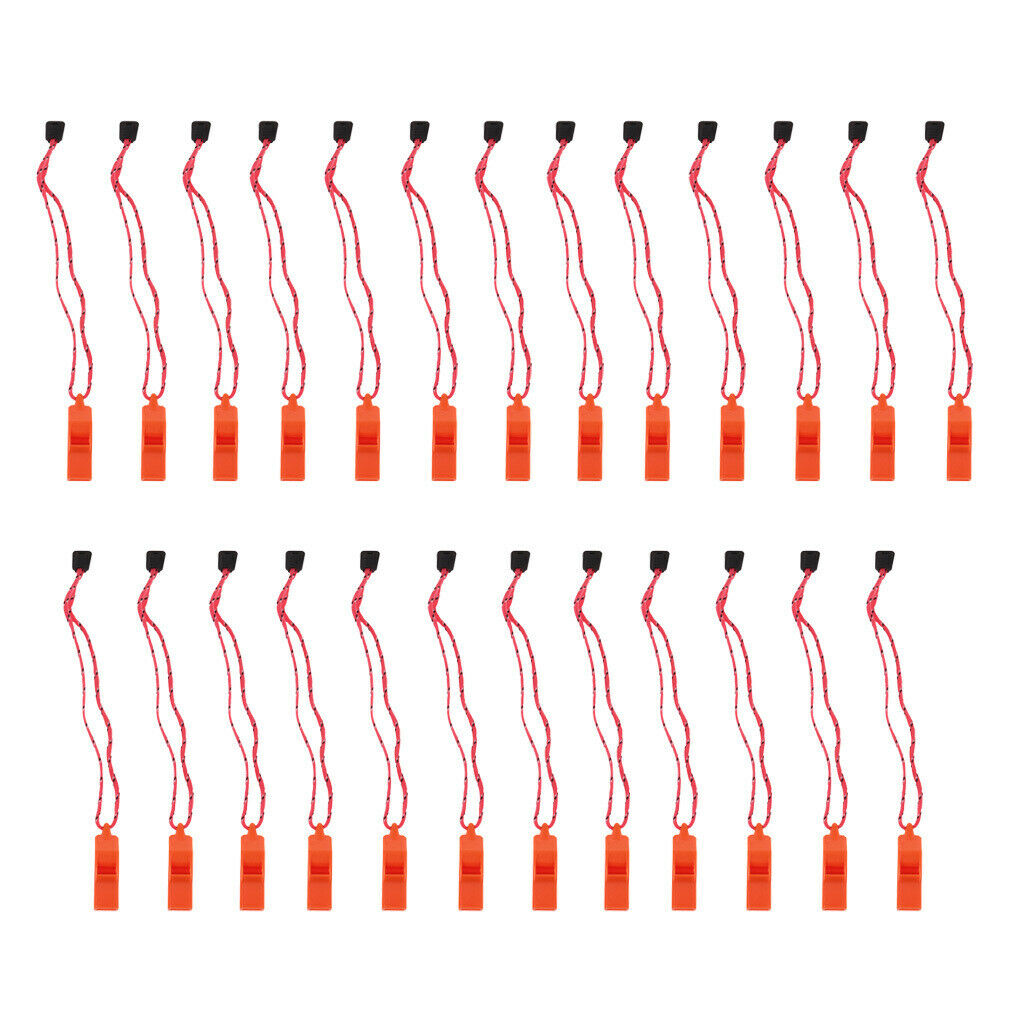 25Pcs Outdoor Whistle for Safety Hunting Survival Signaling Dog Training