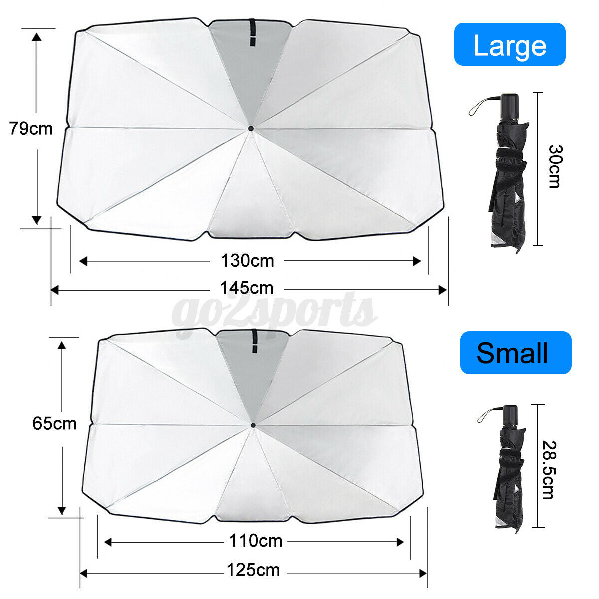 Car Umbrella Shape Window Sun Shade Shield Cover Windshield UV Visor Block â—