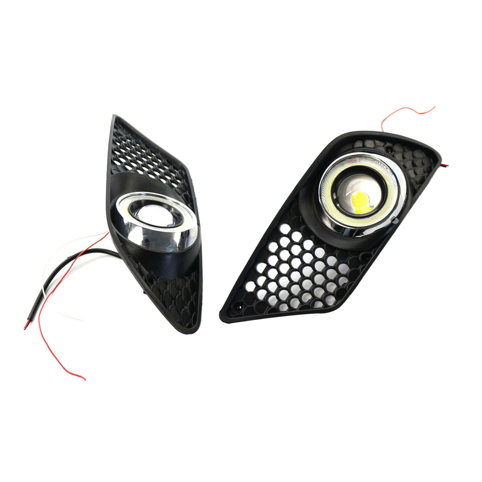 2x Right and Left Fog Light Grille Compatible for  2008-2010