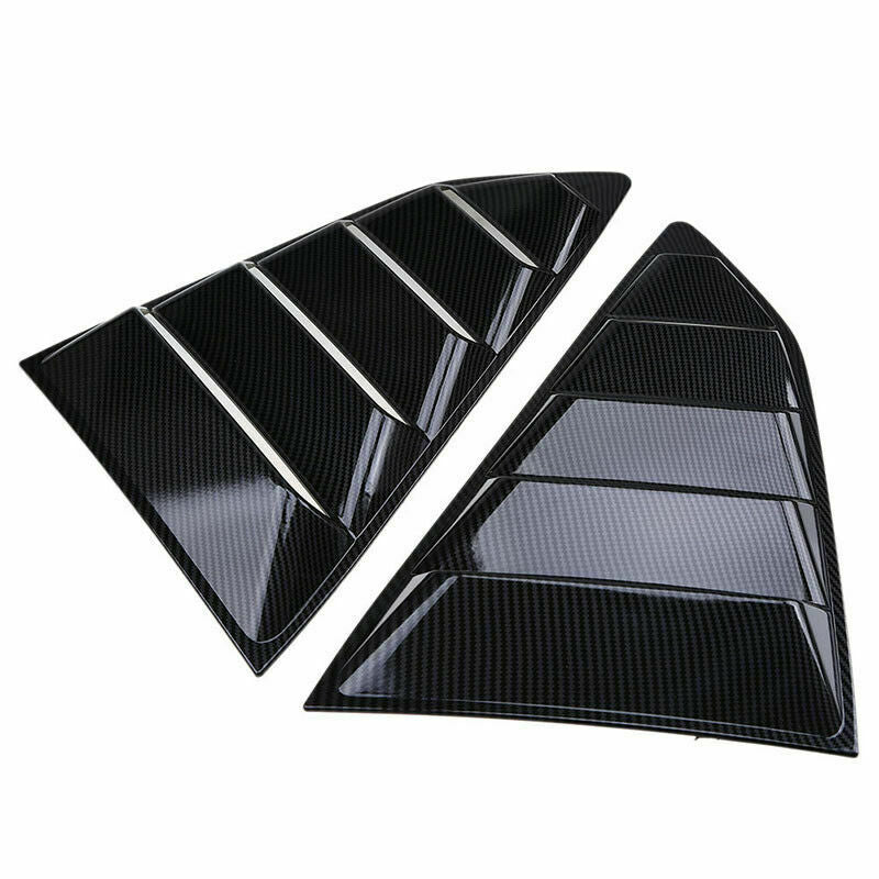 Carbon Fiber Side Vent Window Scoop Louver Cover Trim For Chevy Camaro 2016-2020