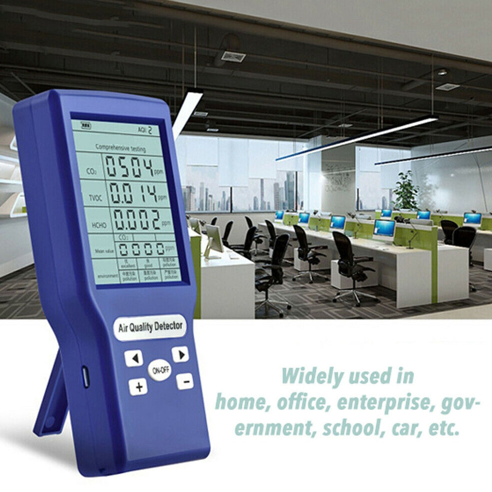 Carbon Dioxide Detector CO2 ppm Meters Gas Analyzer Protable Air Quality Tester