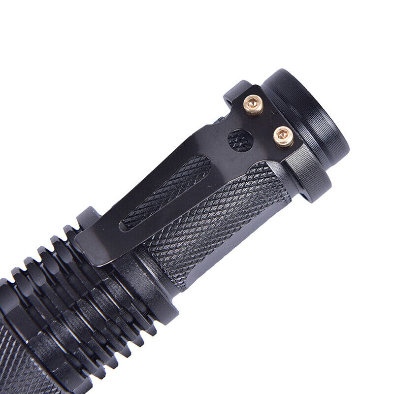 Telescopic Focus Flashlight 200 Lumens Q5 LED Torch 3 Mode Alloy Flashlig.l8